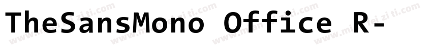 TheSansMono Office R字体转换